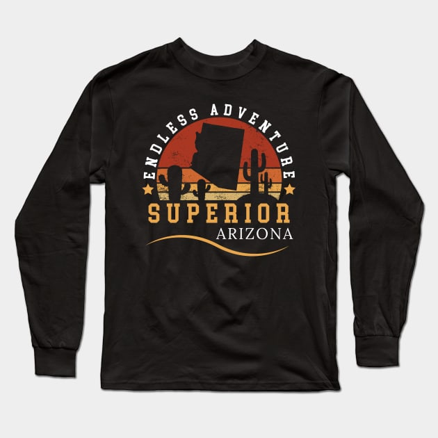 superior Arizona Long Sleeve T-Shirt by Energized Designs